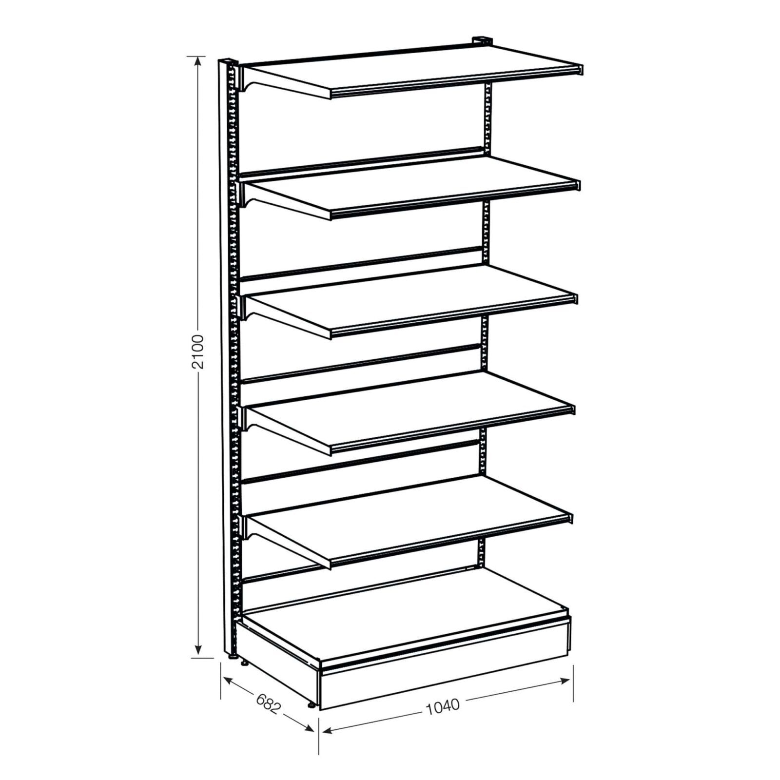 Pharmacy Shelves With Five Modular Flat Shelves Inov Medical